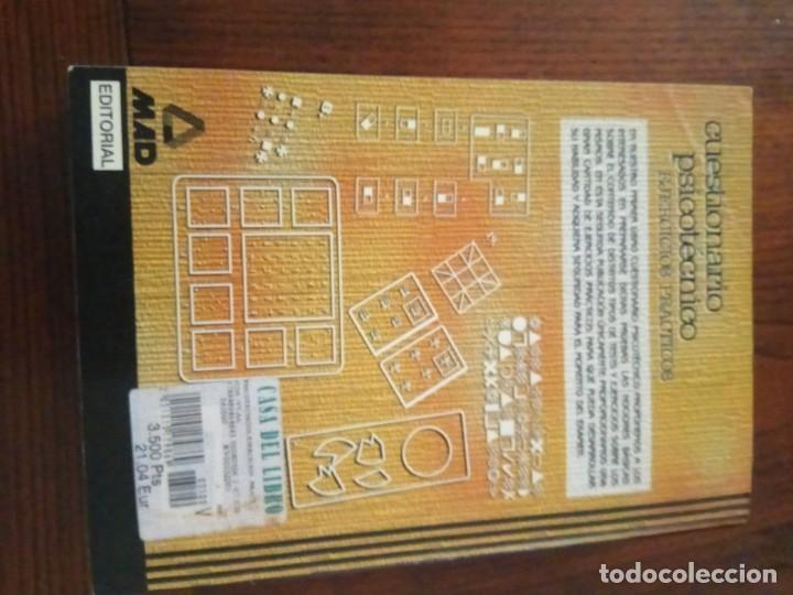 Libros de segunda mano: CUESTIONARIO PSICOT&Eacute;CNICO - EJERCICIOS PR&Aacute;CTICOS - EDITORIAL MAD - Foto 2