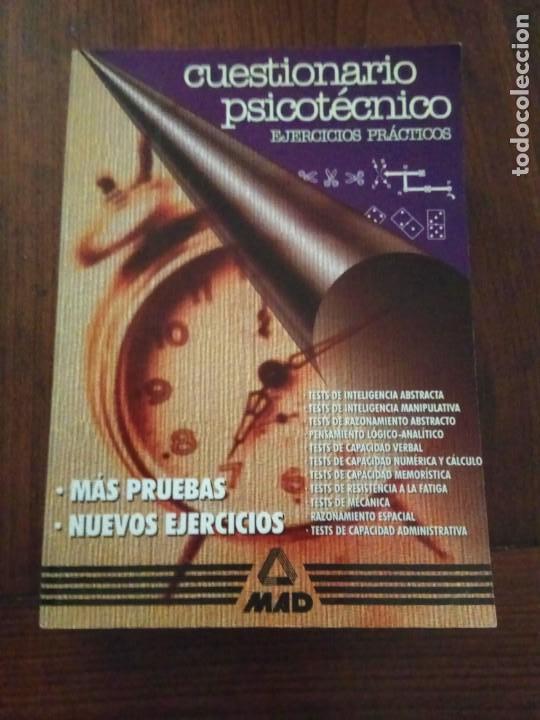 Libros de segunda mano: CUESTIONARIO PSICOT&Eacute;CNICO - EJERCICIOS PR&Aacute;CTICOS - EDITORIAL MAD - Foto 1