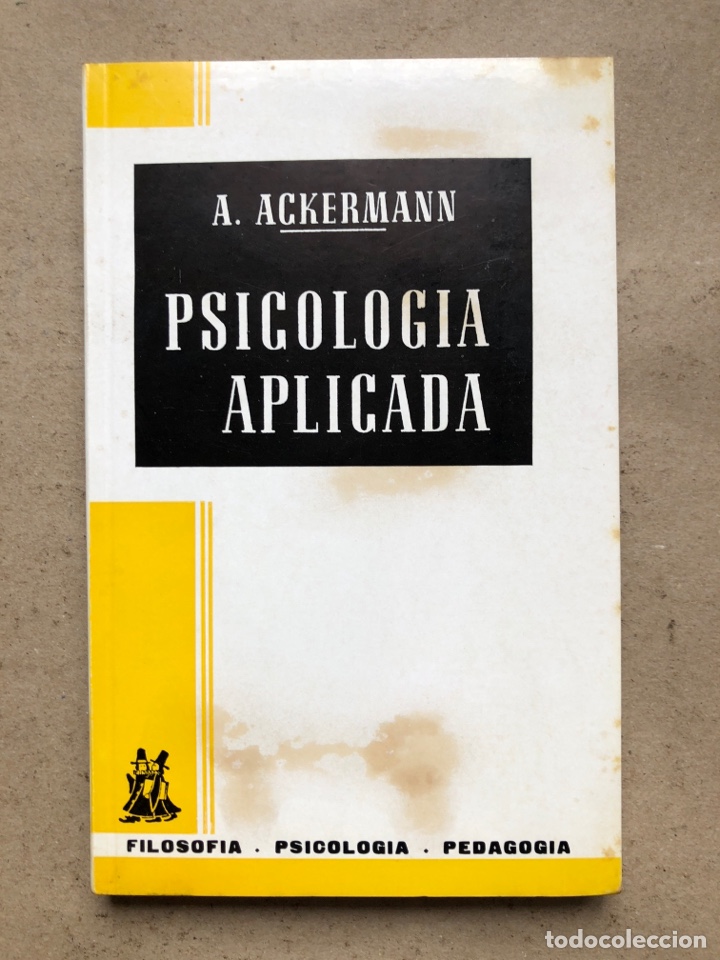 Libros de segunda mano: PSICOLOG&Iacute;A APLICADA. A. ACKERMANN. EDICIONES MORATA 1970. - Foto 1