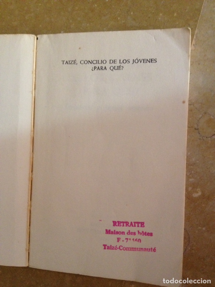 Libros de segunda mano: Taiz&eacute;, concilio de los j&oacute;venes &iquest;para qu&eacute;? - Foto 2