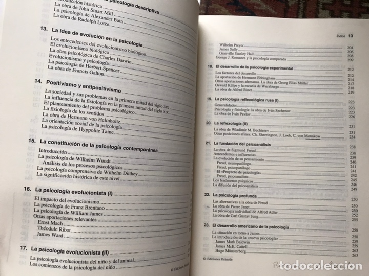 Libros de segunda mano: Historia de las ideas psicol&oacute;gicas. Helio Carpintero. Dif&iacute;cil - Foto 6