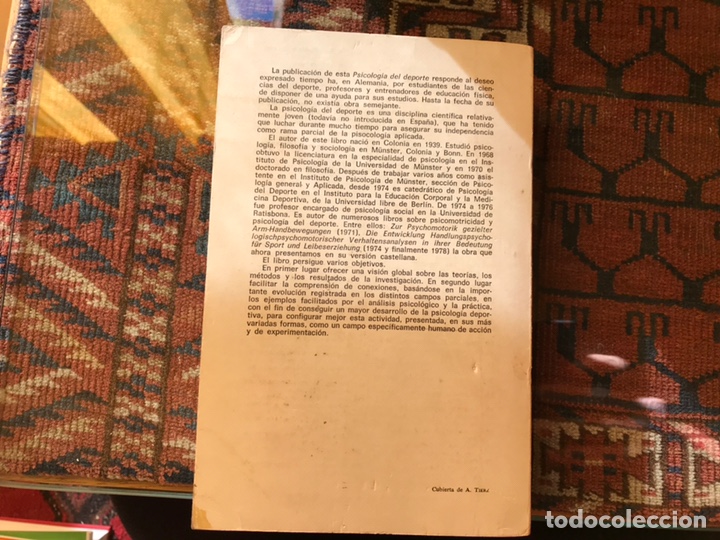 Libros de segunda mano: Psicolog&iacute;a del deporte. Alexander Thomas - Foto 2