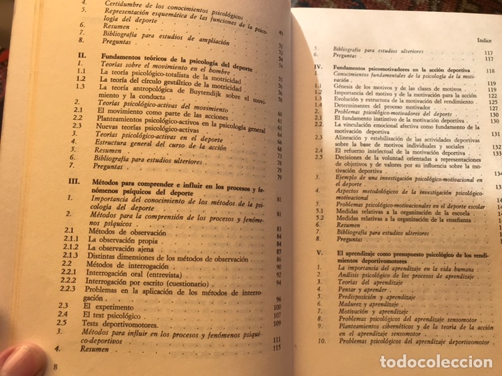 Libros de segunda mano: Psicolog&iacute;a del deporte. Alexander Thomas - Foto 4