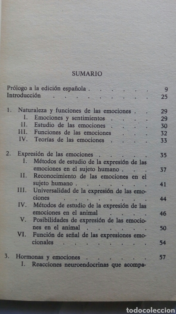 Libros de segunda mano: Las emociones. Robert Dantzer. - Foto 3