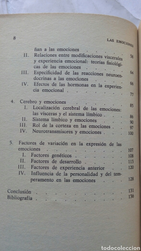 Libros de segunda mano: Las emociones. Robert Dantzer. - Foto 4