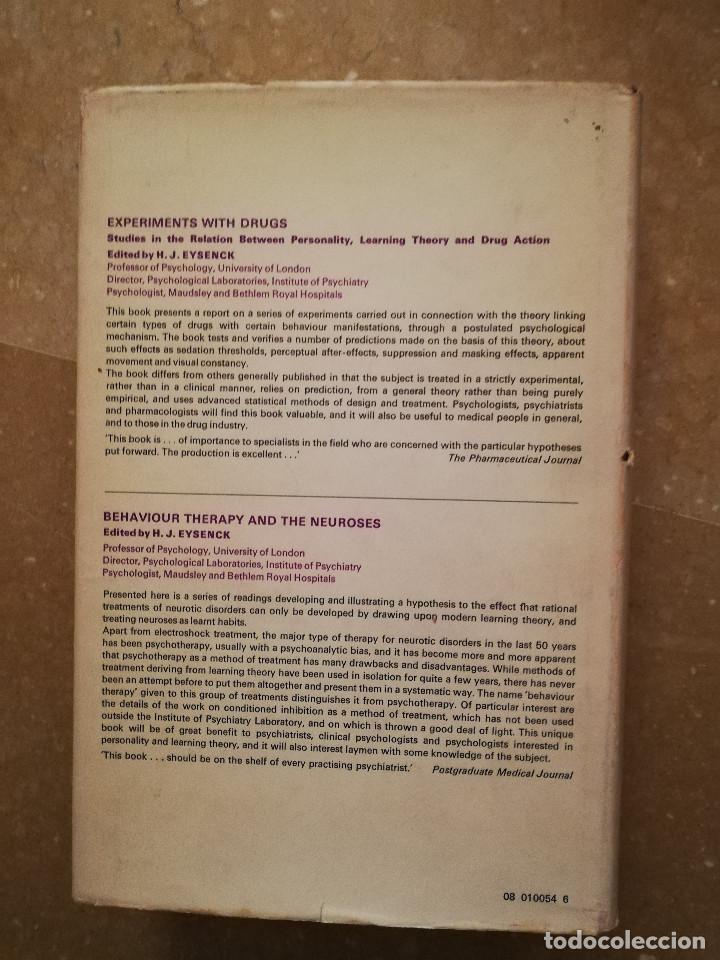 Libros de segunda mano: EXPERIMENTS IN BEHAVIOUR THERAPY (EDITED BY H. J. EYSENCK) PERGAMON - Foto 5