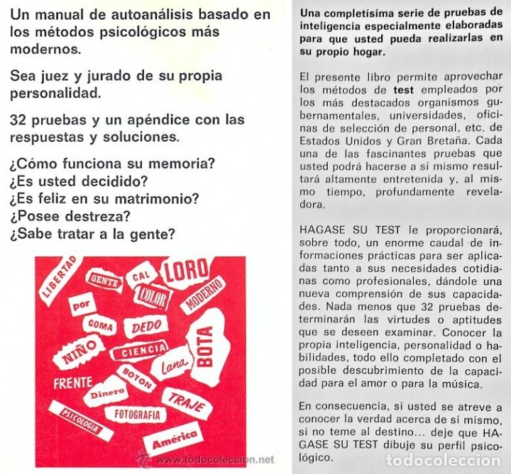 Libros de segunda mano: H&aacute;gase su test - William Bernard, Jules Leopold - Foto 2