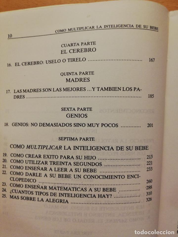Libros de segunda mano: COMO MULTIPLICAR LA INTELIGENCIA DE SU BEBE (GLENN DOMAN) - Foto 5