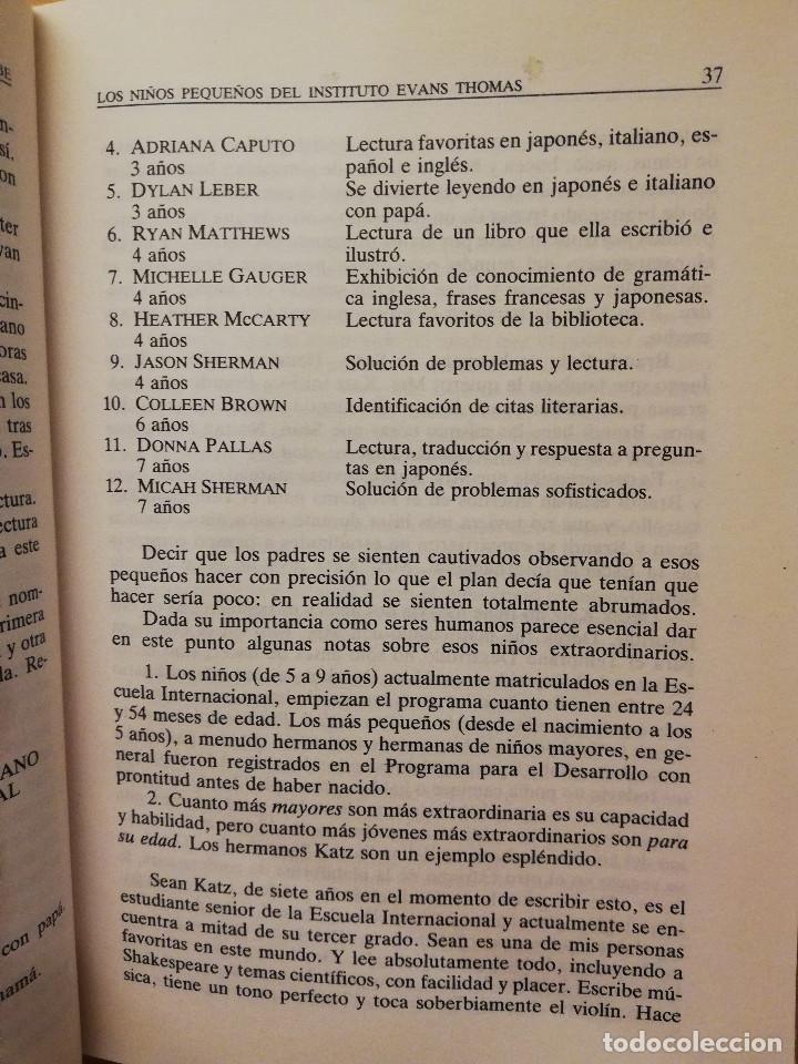 Libros de segunda mano: COMO MULTIPLICAR LA INTELIGENCIA DE SU BEBE (GLENN DOMAN) - Foto 10