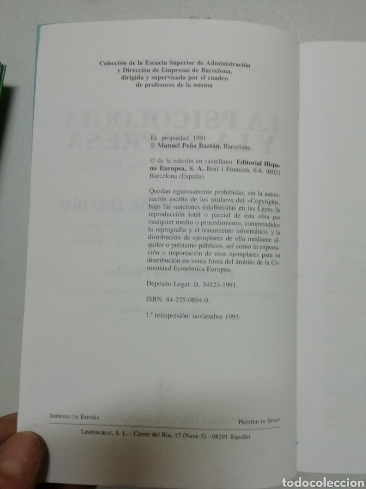 Libros de segunda mano: La psicolog&iacute;a y la empresa. - Foto 2