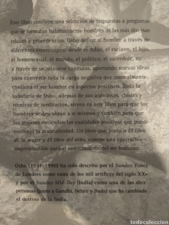 Libros de segunda mano: El libro del hombre. Osho. - Foto 2