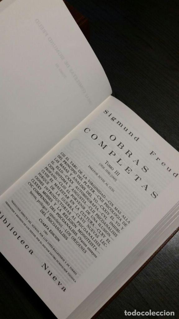 Libros de segunda mano: SIGMUND FREUD OBRAS COMPLETAS  3 Tomos - Foto 6