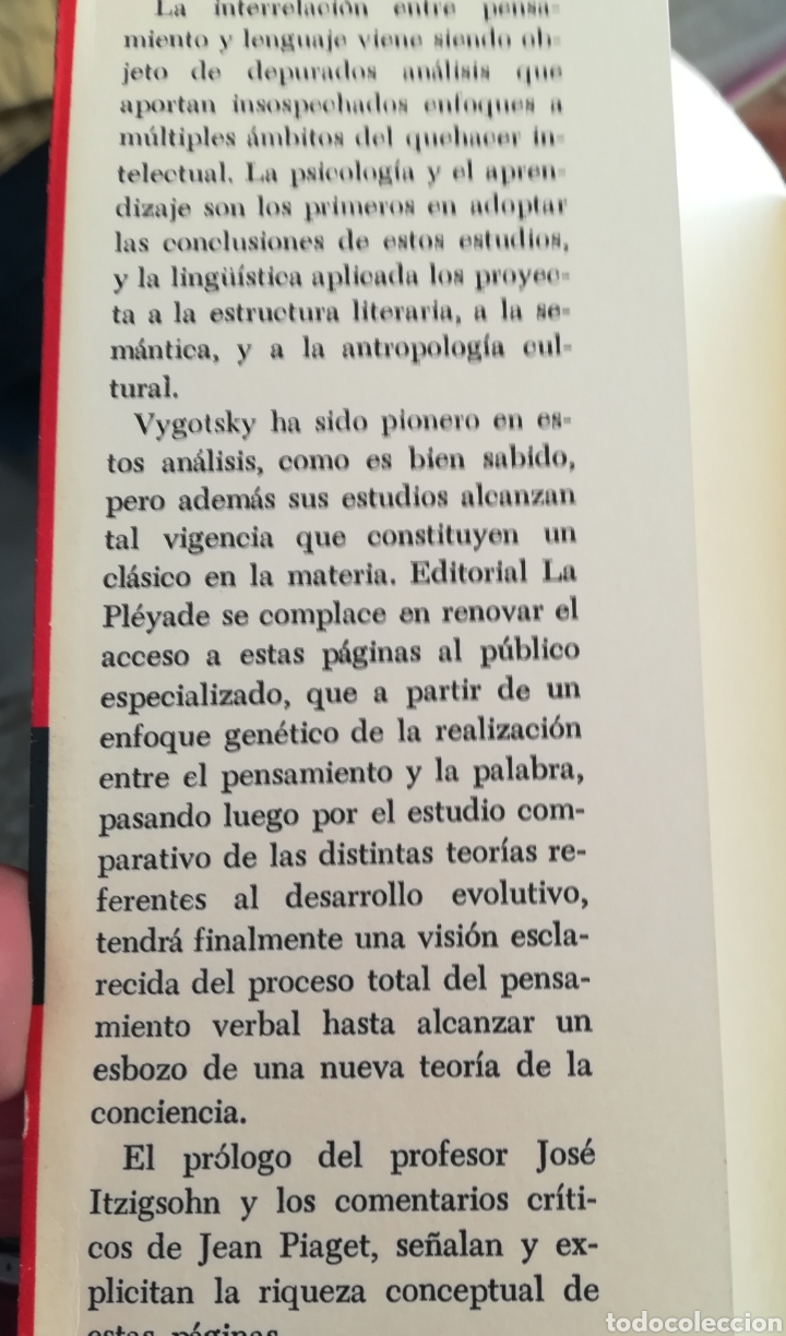 pensamiento y lenguaje comentarios cr ticos de Comprar Livros de