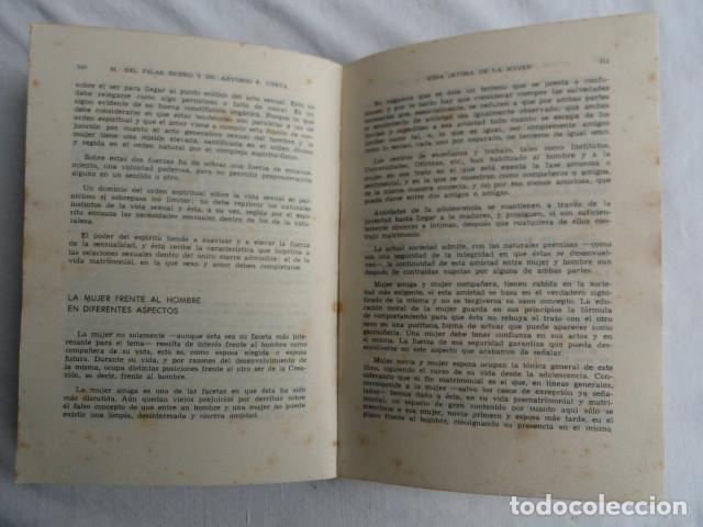 Libros de segunda mano: LIBRO - VIDA &Iacute;NTIMA DE LA MUJER - . A&Ntilde;O 1961. - Foto 3