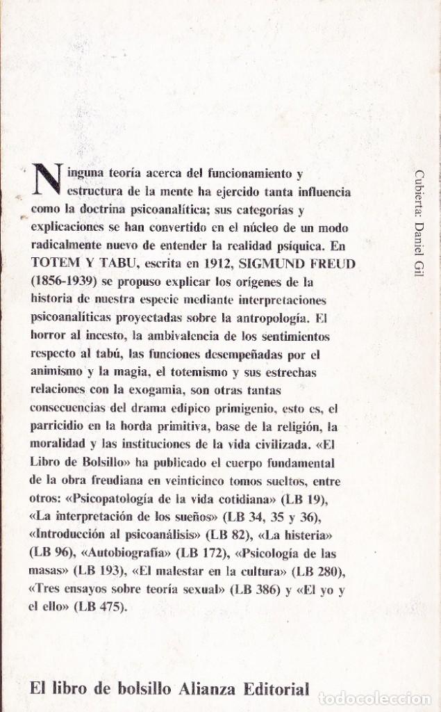 Libros de segunda mano: SIGMUND FREUD. 5 LIBROS ALIANZA EDITORIAL - Foto 4