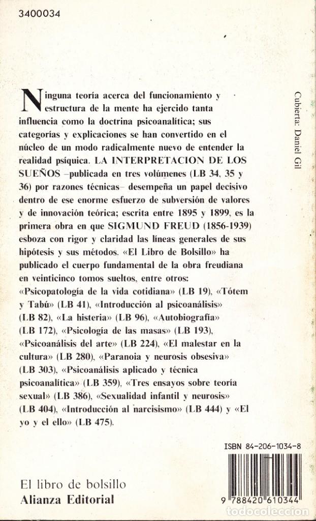 Libros de segunda mano: SIGMUND FREUD. 5 LIBROS ALIANZA EDITORIAL - Foto 8