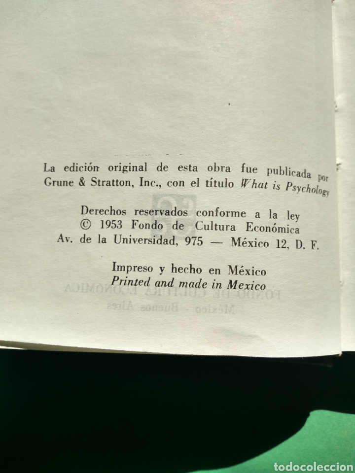 Libros de segunda mano: Introducci&oacute;n a la Psicolog&iacute;a - Foto 3