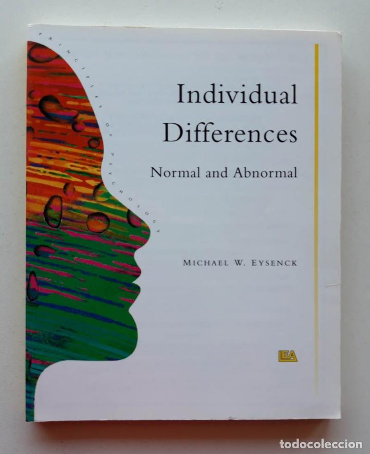 Libros de segunda mano: Individual Differences, Normal and Abnormal, Michael W. Eysenck - Foto 1