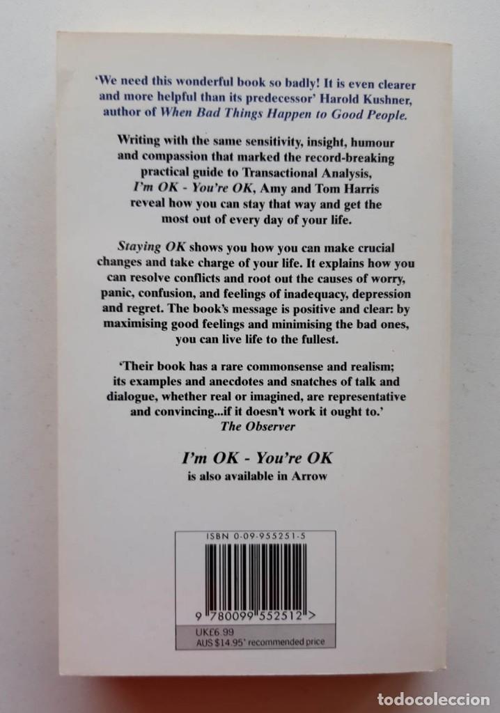 Libros de segunda mano: Staying OK, Amy and Thomas Harris - Foto 2