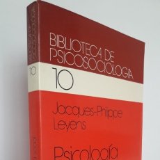 Libros de segunda mano: PSICOLOGÍA SOCIAL. JACQUES-PHILIPPE LEYENS. EDITORIAL HERDER 1982