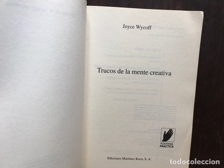 Libros de segunda mano: Trucos de la mente creativa Mindmapping. Joyce Wycoff - Foto 5