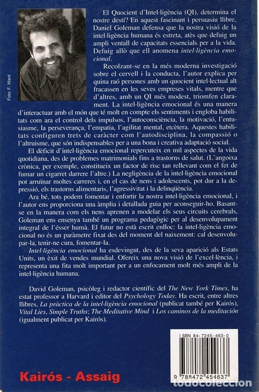 Libros de segunda mano: INTEL-LIG&Eacute;NCIA EMOCIONAL DANIEL GOLEMAN - Foto 2