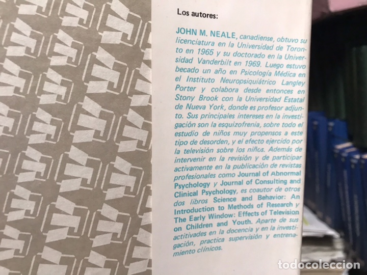 Libros de segunda mano: Psicolog&iacute;a de la conducta anormal. Gerald G. Davison - Foto 5