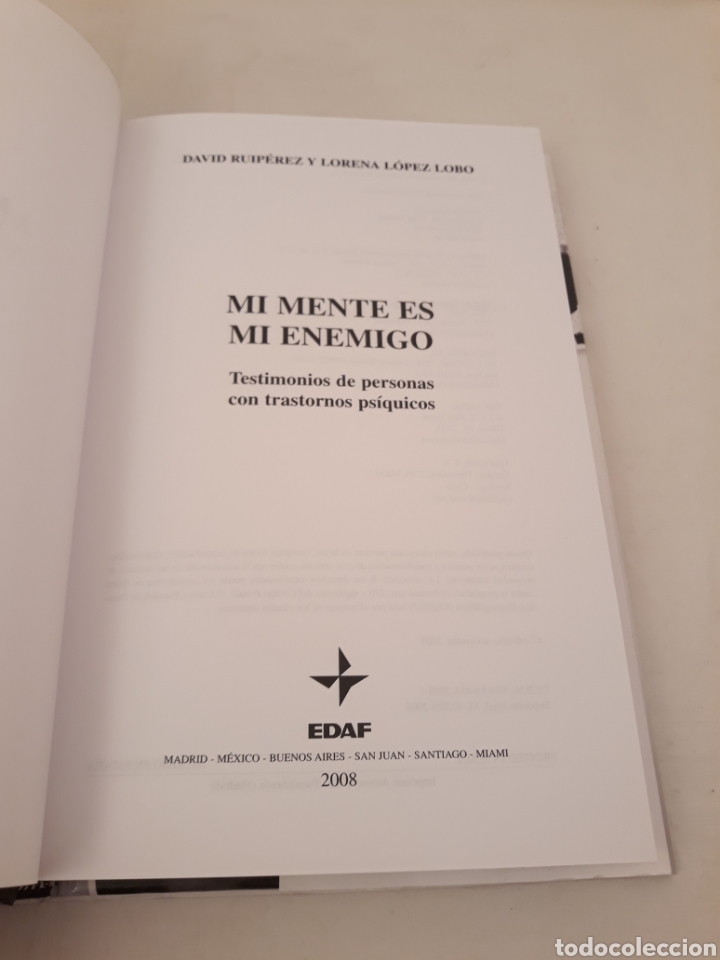 Libros de segunda mano: Mi mente es mi enemigo. Edaf. - Foto 3