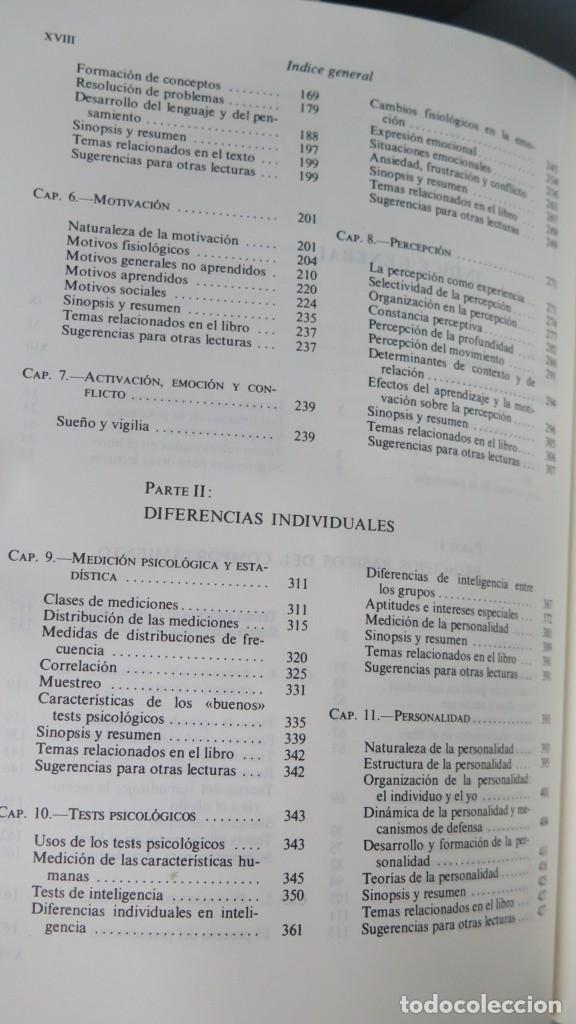 Libros de segunda mano: INTRODUCCI&Oacute;N A LA PSICOLOG&Iacute;A. MORGAN - Foto 3