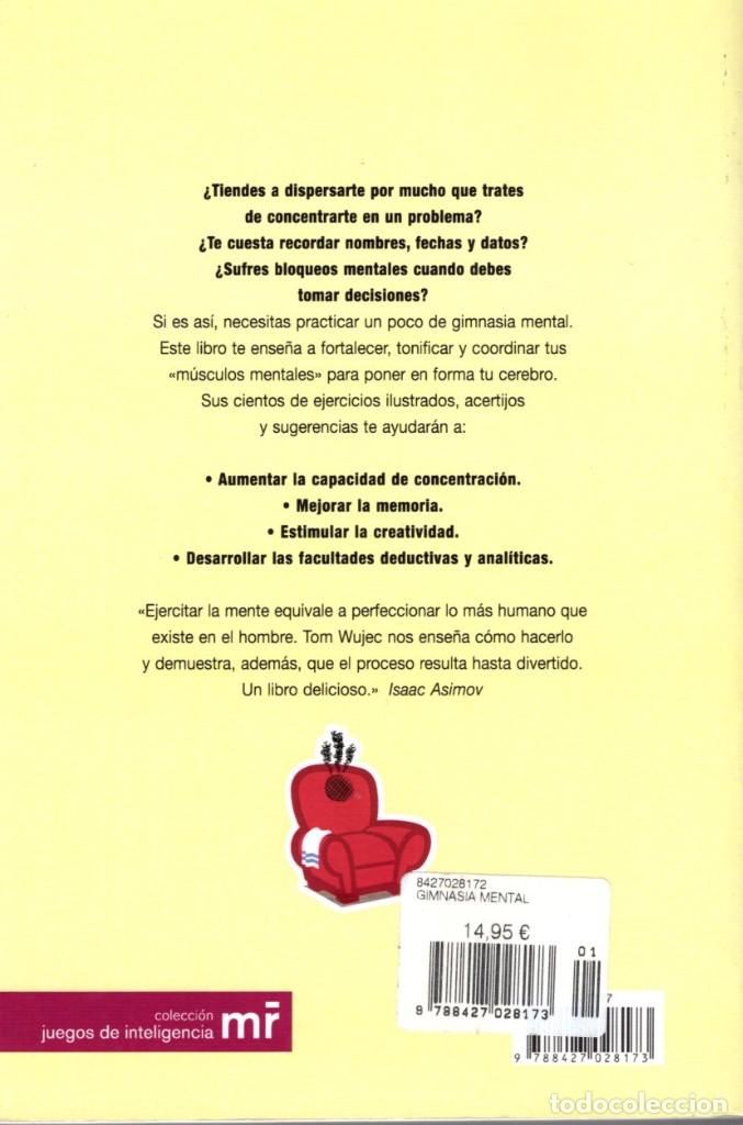 Libros de segunda mano: GIMNASIA MENTAL. TOM WUJEC. - Foto 2
