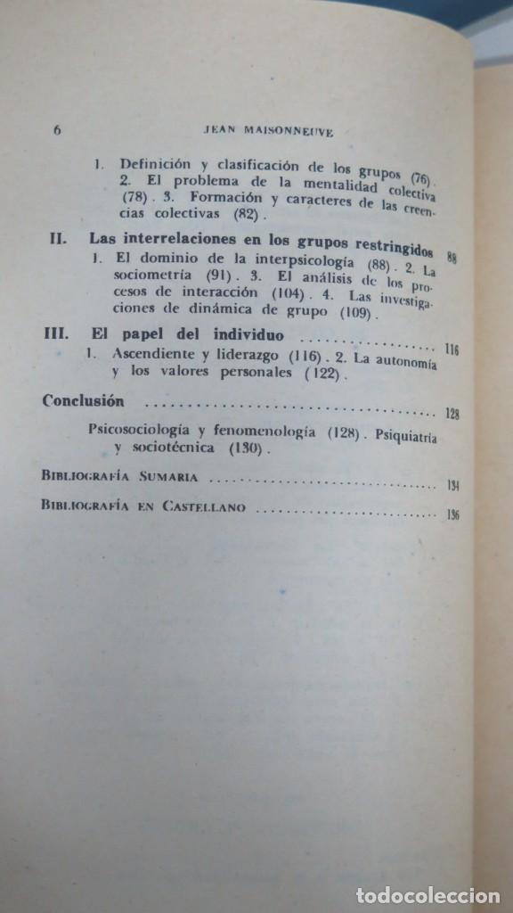 Libros de segunda mano: PSICOLOGIA SOCIAL. maisonneuve - Foto 3