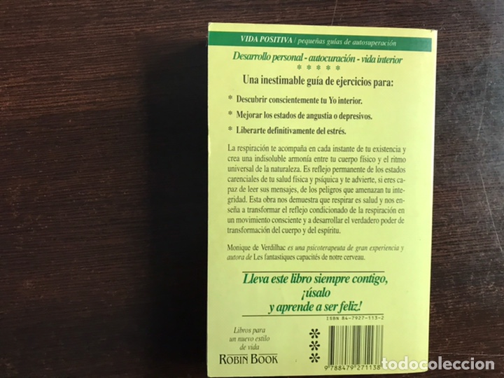Libros de segunda mano: Respira y s&eacute; libre. Monique de Verdilhac - Foto 2