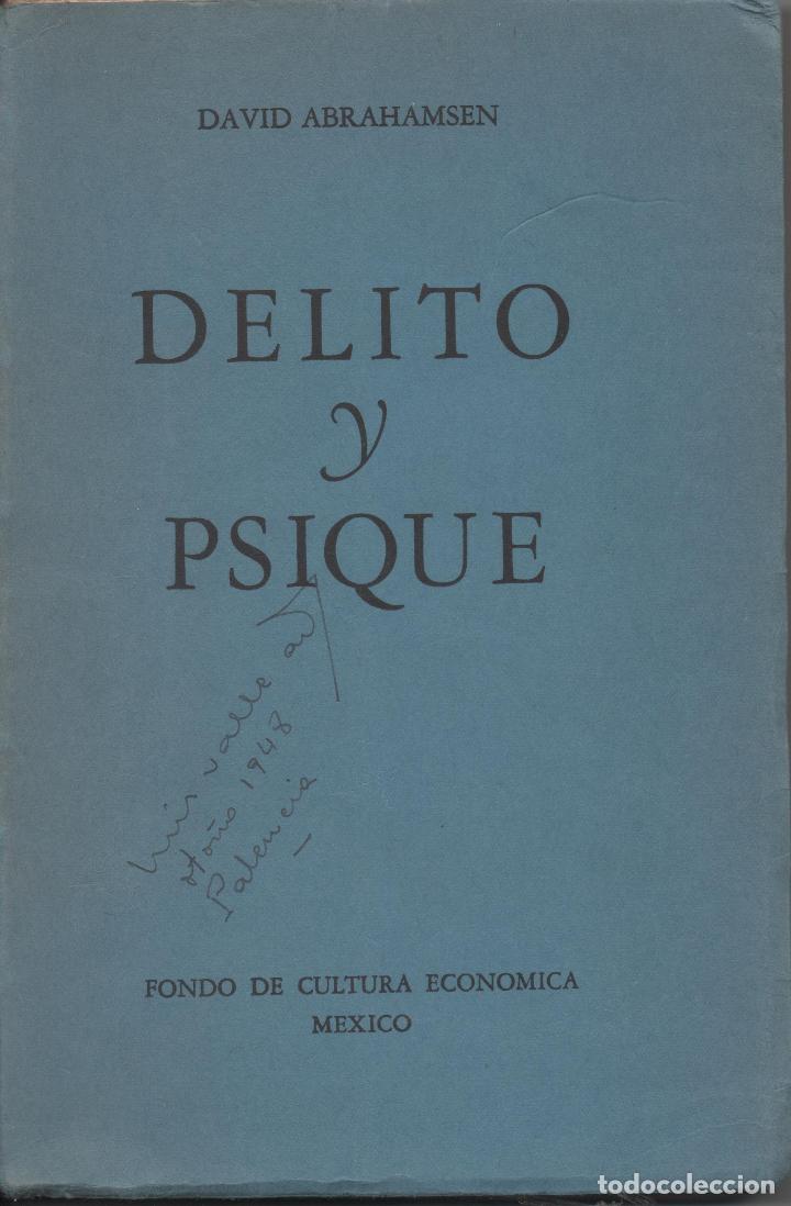 Libros de segunda mano: Delito y psique. David Abrahamsen. - Foto 1