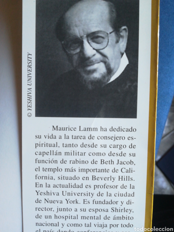 Libros de segunda mano: El poder de la Esperanza lo esencial de la vida y del amor Maurice Lamm 1997 - Foto 3