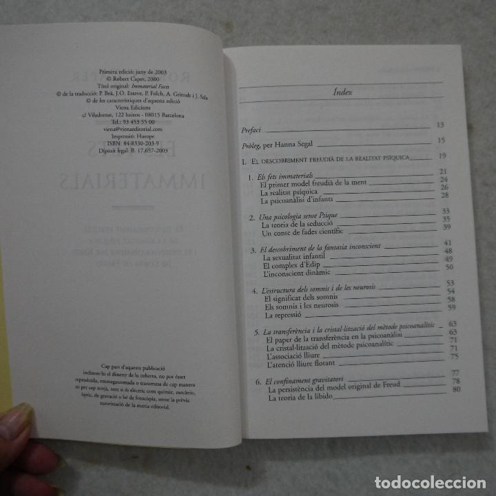 Libros de segunda mano: ELS FETS IMMATERIALS - ROBERT CAPER - VIENA - 2003 - Foto 2