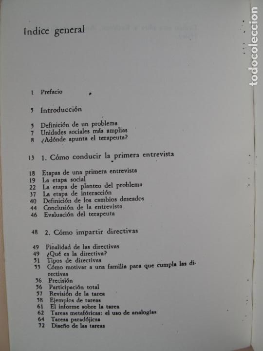Libros de segunda mano: TERAPIA PARA RESOLVER PROBLEMAS.- JAY HALEY - Foto 2
