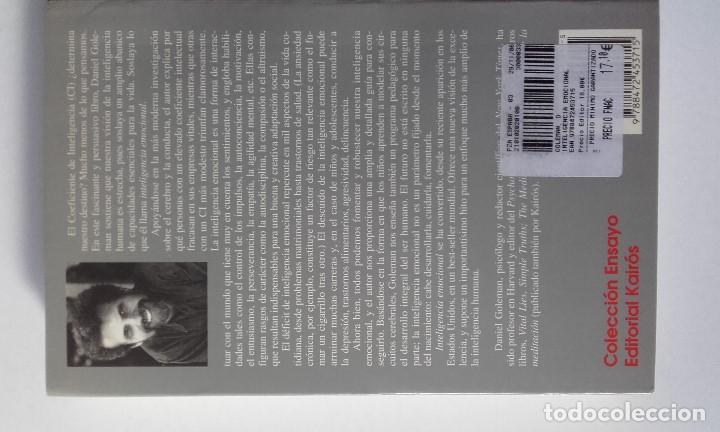 Libros de segunda mano: Inteligencia emocional. Daniel Goleman - Foto 2
