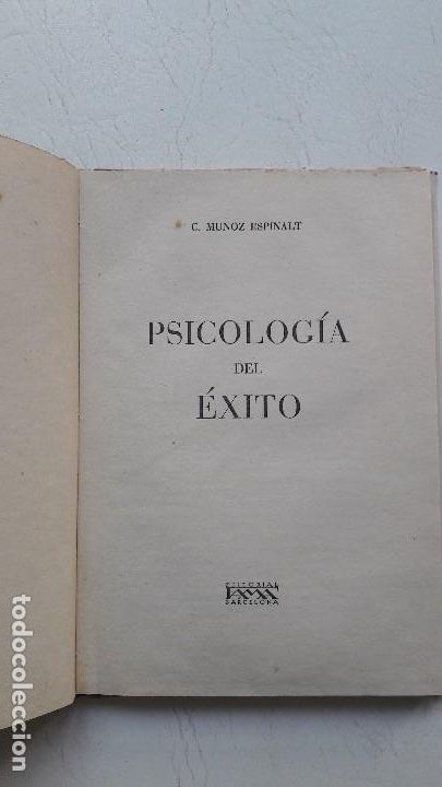 Libros de segunda mano: Psicolog&iacute;a del &eacute;xito, C. Mu&ntilde;oz Espinalt - Foto 2