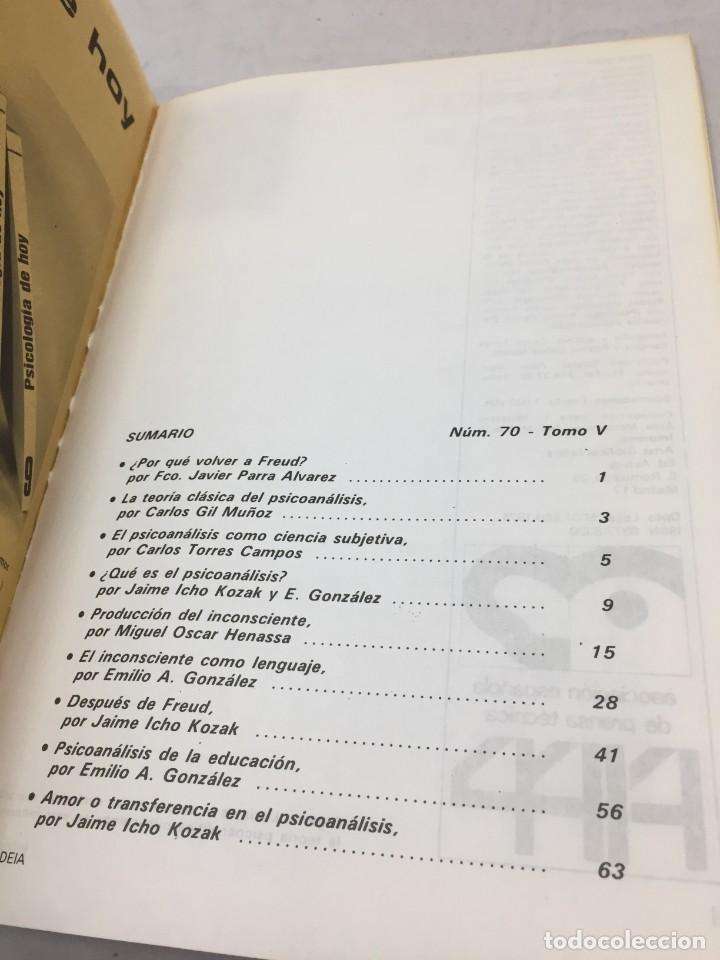 Libros de segunda mano: &iquest;Volver a Freud? El inconsciente. Psicodeia. n&ordm; 2. 1974 - Foto 3