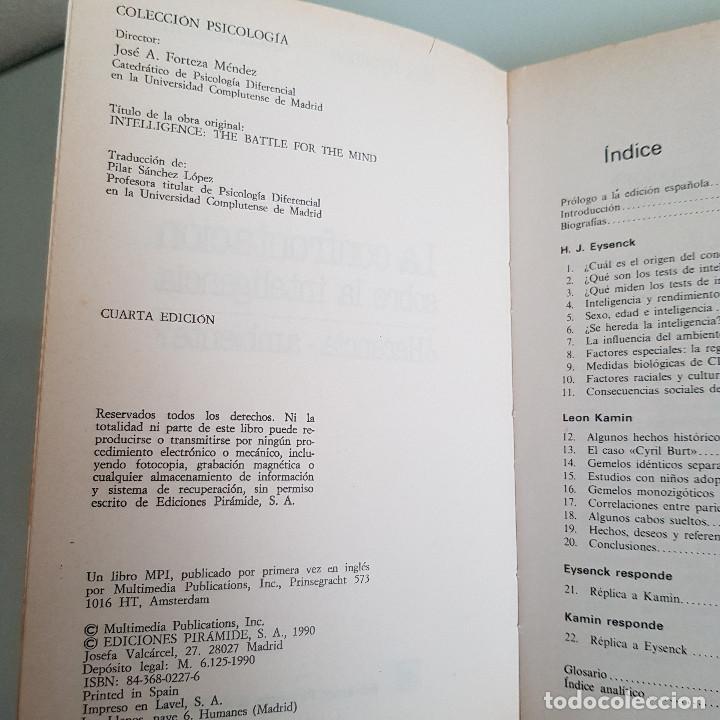Libros de segunda mano: LIBRO, LA CONFRONTACI&Oacute;N SOBRE LA INTELIGENCIA - Foto 4