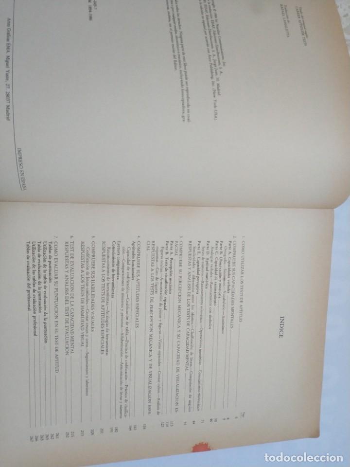 Libros de segunda mano: TESTS DE APTITUD PROFESIONAL.- J. KEN KLEIN - Foto 2
