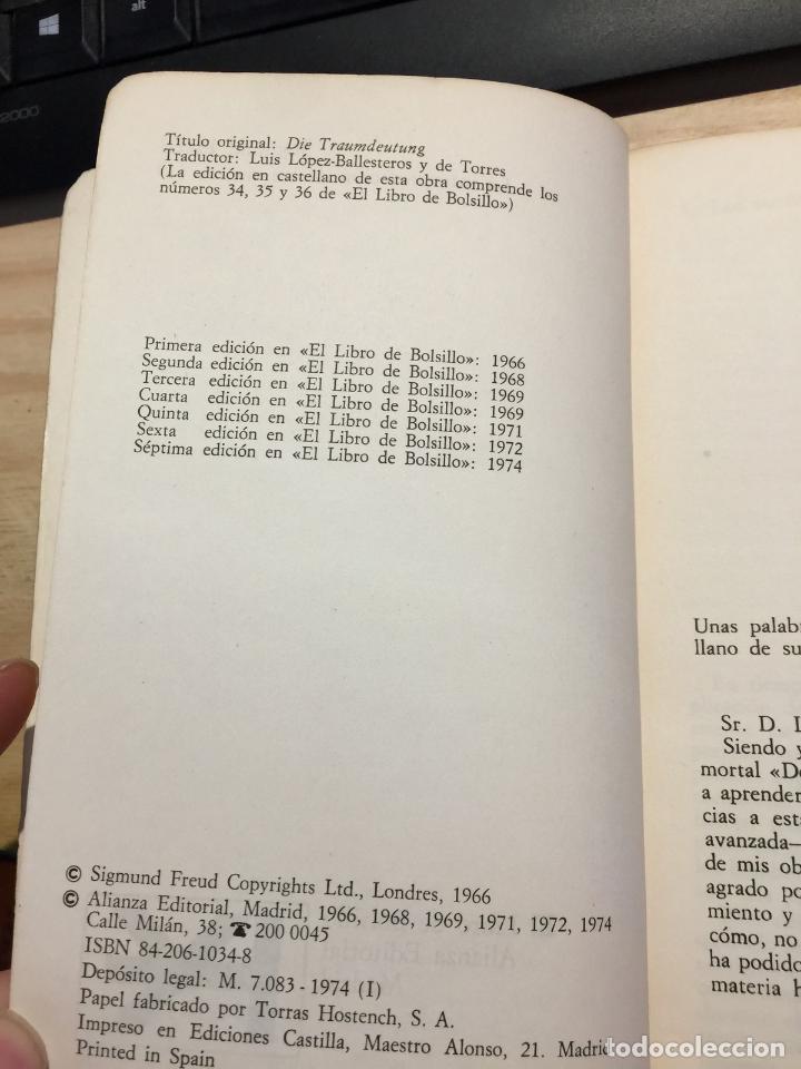Libros de segunda mano: La interpretaci&oacute;n de los sue&ntilde;os - Sigmund Freud - Foto 5