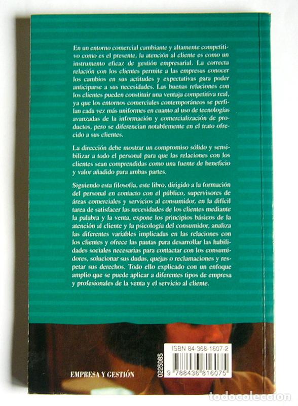 Libros de segunda mano: ATENCION AL CLIENTE - ANTONIO BLANCO PRIETO - Foto 2