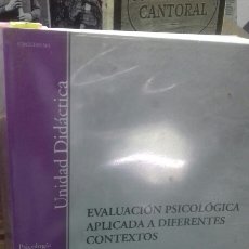 Libros de segunda mano: EVALUACION PSICOLOGICA APLICADA A DIFERENTES CONTEXTOS. VICTORIA DEL BARRIO. Lote 215156071