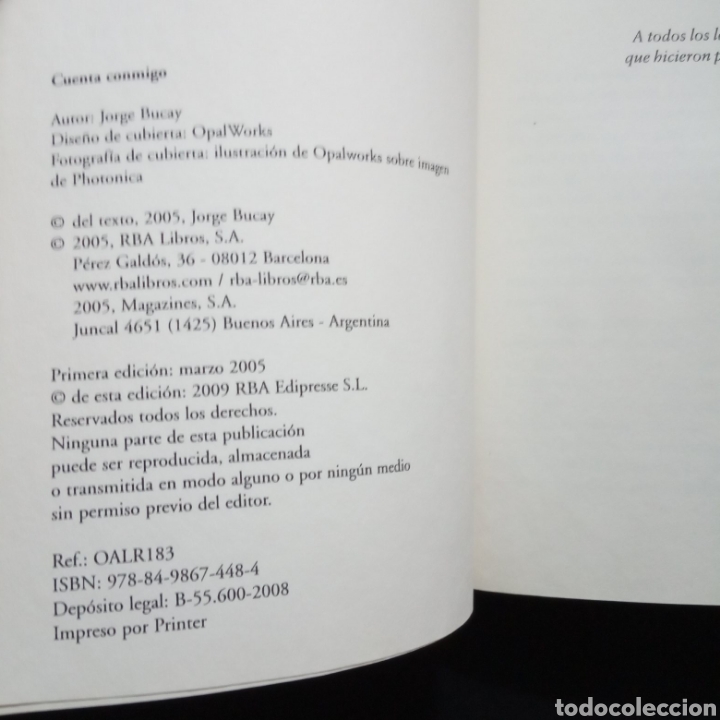 Libros de segunda mano: CUENTA CONMIGO. JORGE BUCAY - Foto 2