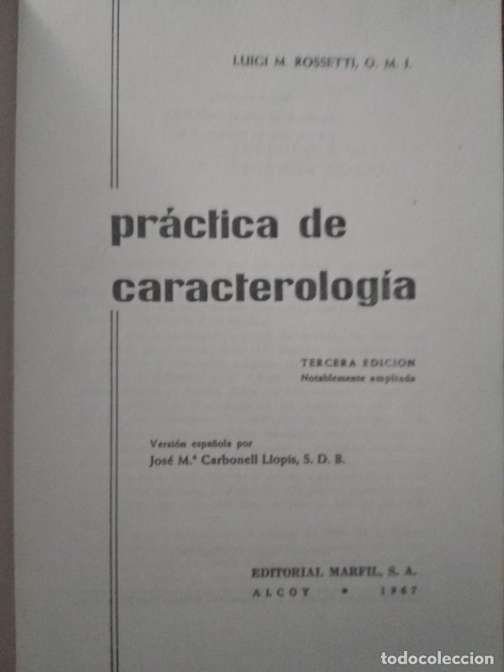 Libros de segunda mano: PRACTICA DE CARACTEROLOGIA - Foto 2