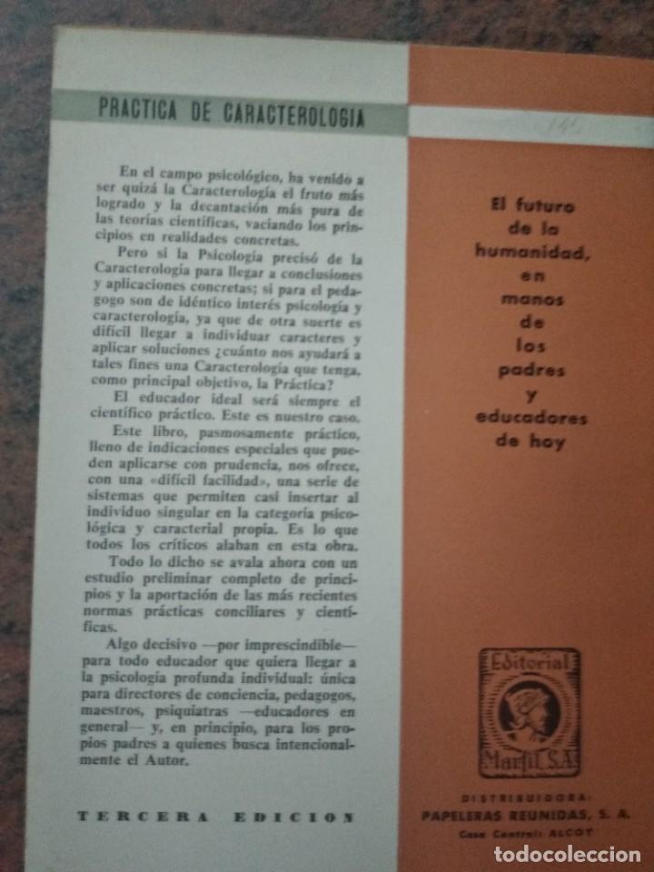 Libros de segunda mano: PRACTICA DE CARACTEROLOGIA - Foto 3