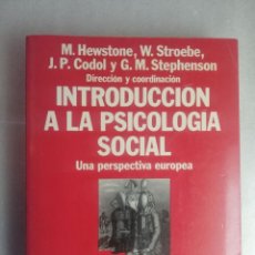 Libros de segunda mano: INTRODUCCION A LA PSICOLOGIA SOCIAL. Lote 223082587