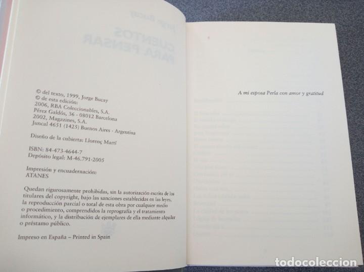 Libros de segunda mano: Cuentos para Pensar Jorge Bucay - Foto 4