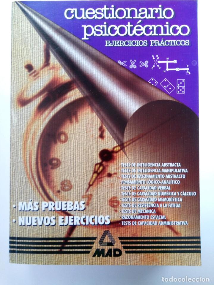 Libros de segunda mano: CUESTIONARIO PSICOT&Eacute;CNICO - EJERCICIOS PR&Aacute;CTICOS - MAD - Foto 1